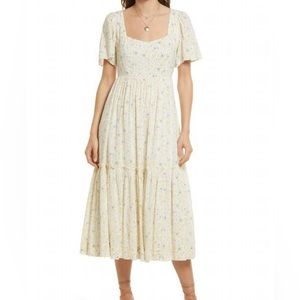 Madewell Folkmagic Tiered Midi Dress